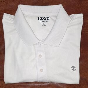 Izod Golf Men's Classic White Polo Shirt